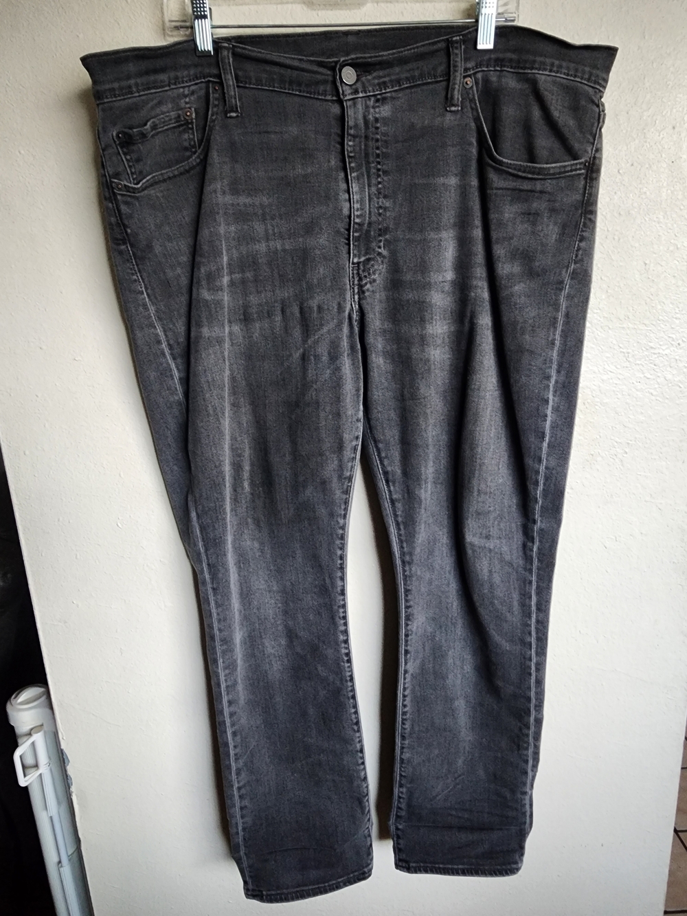 Levi's 511 Slim Fit Grey/Black Washed Men's Jeans Size 40 x 30